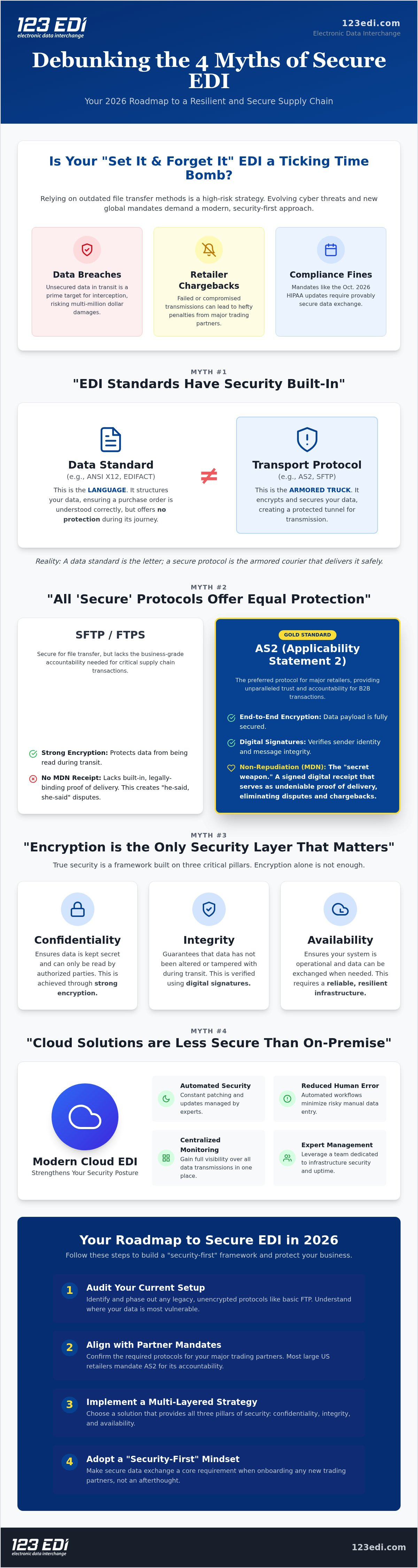 5 Dangerous Myths About Secure EDI Communications Debunked (2026 Guide)